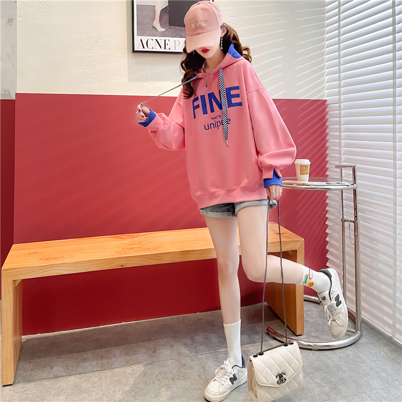 Thin spring and autumn tops Korean style hoodie