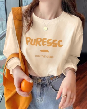 Long sleeve bottoming shirt pure cotton tops