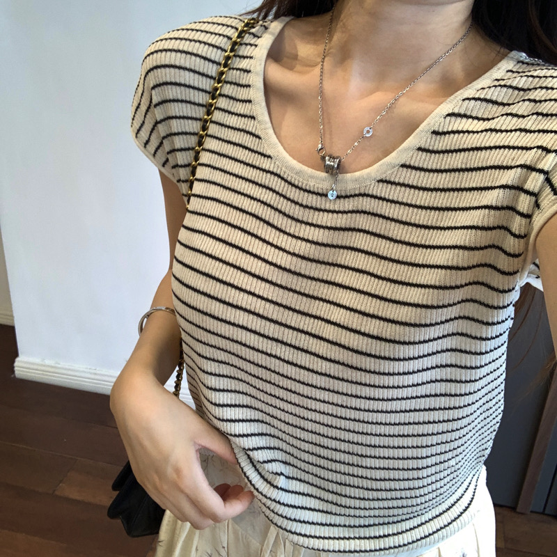 Waist straps sweater boats sleeve tops for women
