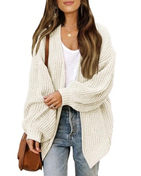 Loose wears outside sweater long knitted cardigan