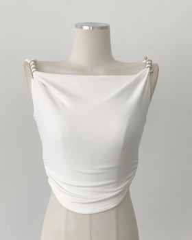 Flat shoulder tops T-shirt for women