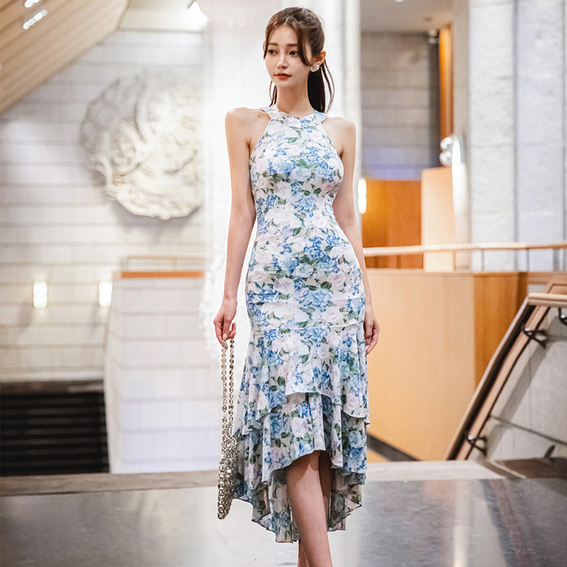 Mermaid Korean style dress fashion long dress for women