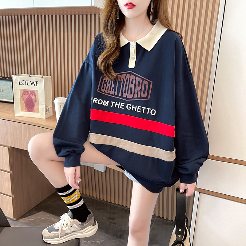 Autumn and winter large yard fashion all-match hoodie