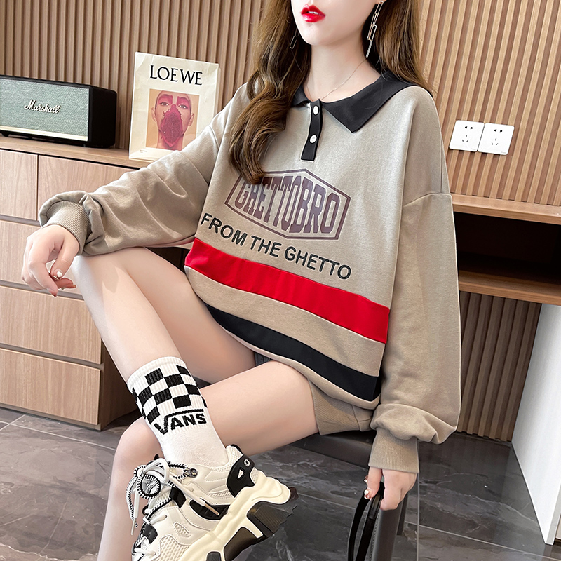 Autumn and winter large yard fashion all-match hoodie