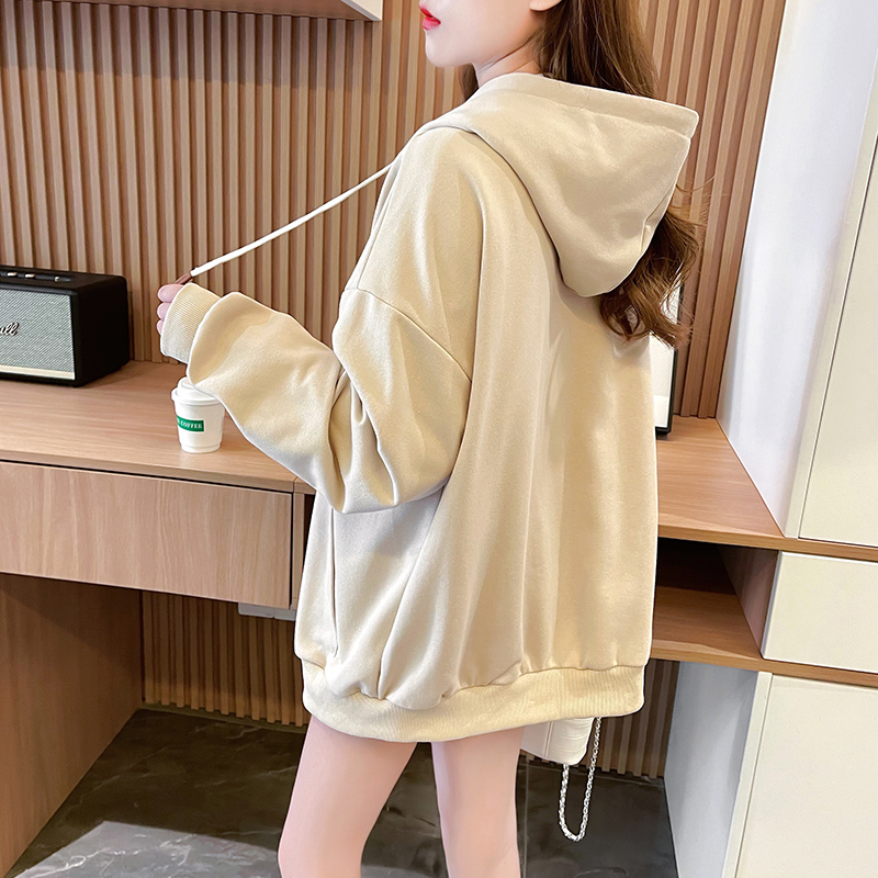 All-match cotton autumn and winter hoodie for women