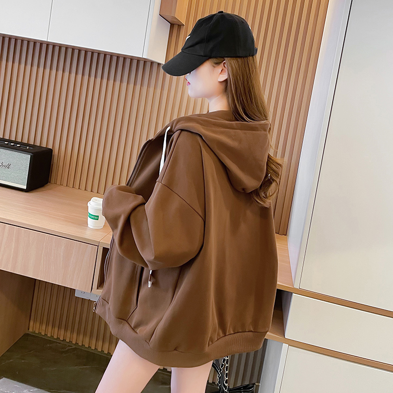 All-match cotton autumn and winter hoodie for women