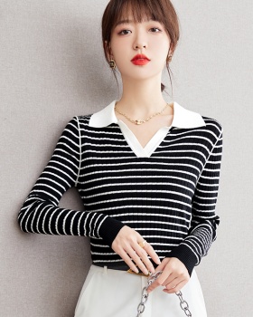 Autumn sweater long sleeve bottoming shirt for women
