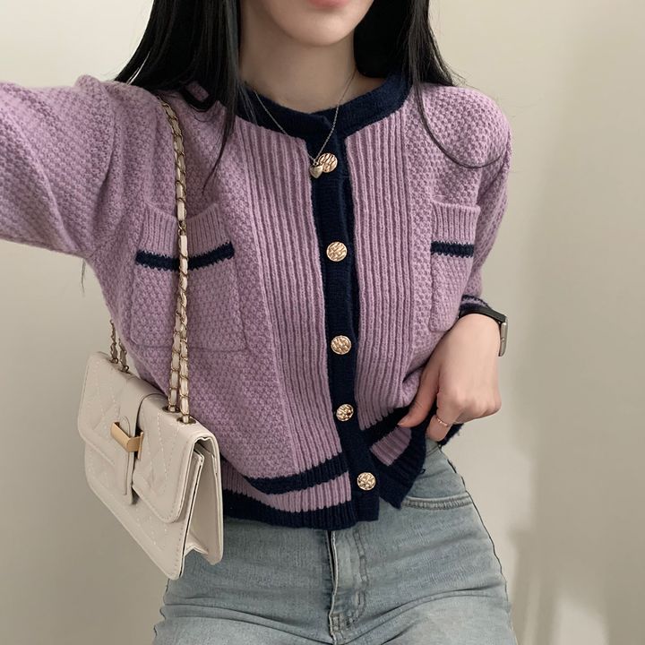 Loose tender cardigan all-match tops