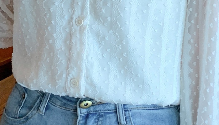 Chiffon lace tops fashion Western style small shirt