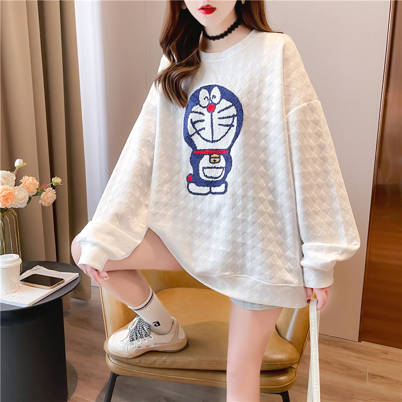 Spring and autumn cotton loose tops thin slim hoodie