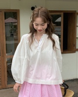 Loose France style Korean style lace long sleeve shirt
