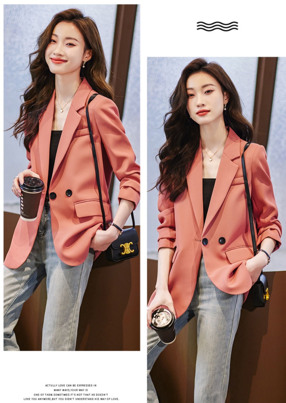 Spring and autumn Casual tops temperament coat for women
