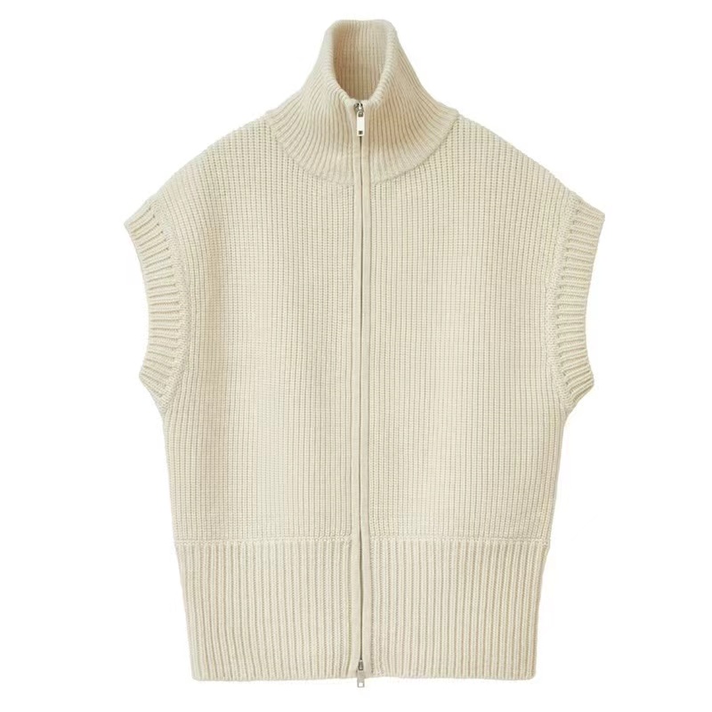 Autumn sleeveless sweater knitted cardigan for women