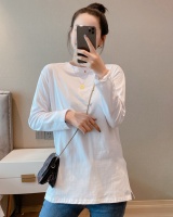 Autumn Western style tops white bottoming shirt for women