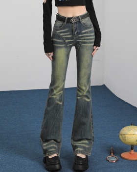 Autumn slim elasticity jeans spicegirl speaker flare pants