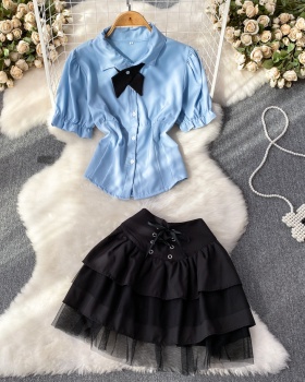 Frenum shirt fashion uniform 2pcs set