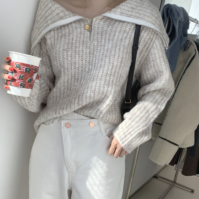Casual refreshing Korean style sweater for women