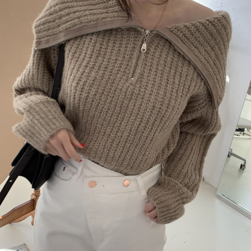 Casual refreshing Korean style sweater for women