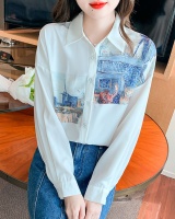 Autumn loose tops all-match personality shirt for women
