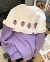 Unique purple tender sweater for women