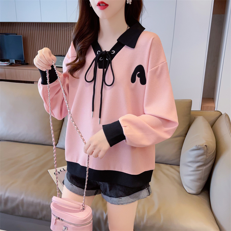 Loose thin tops spring and autumn hoodie for women
