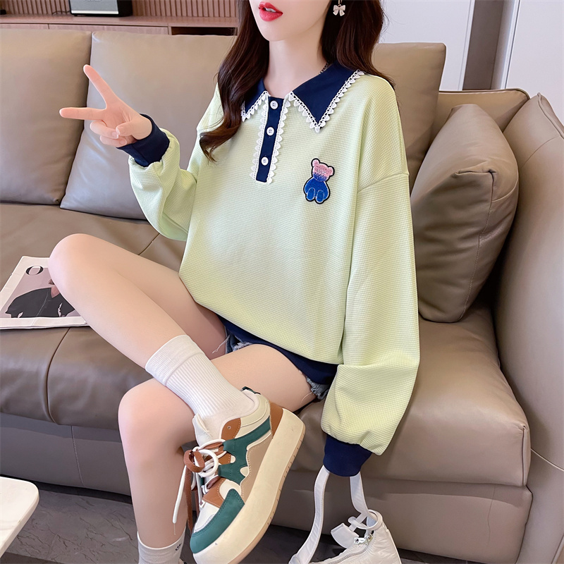 Loose tops spring and autumn hoodie for women