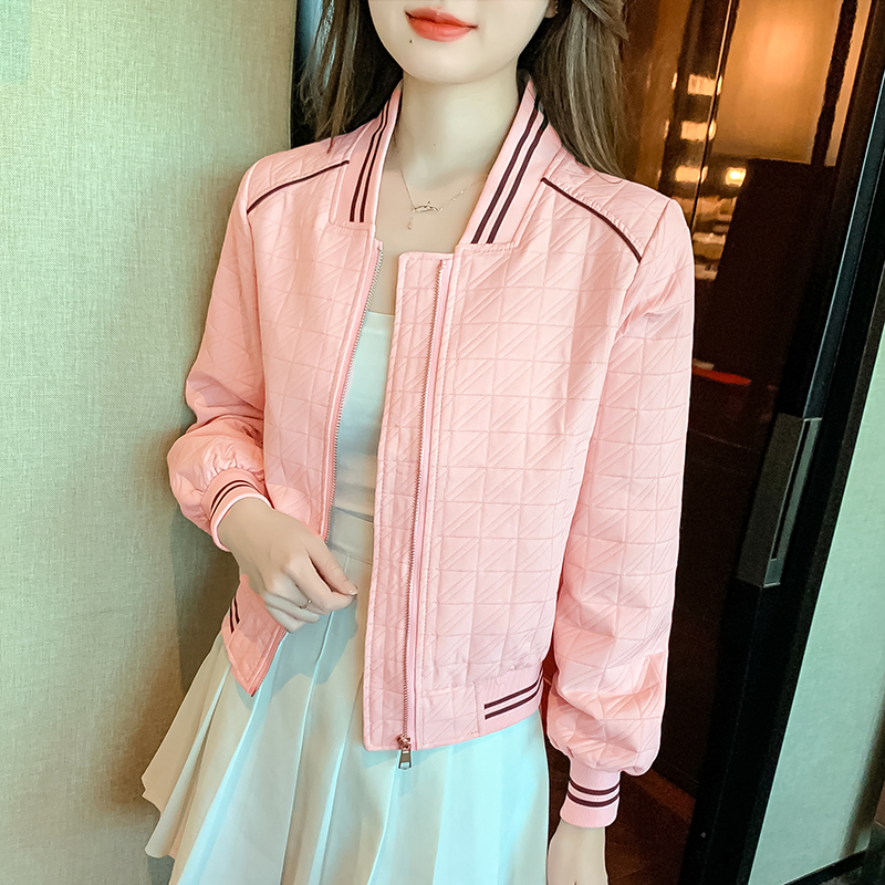 Quilted autumn baseball uniforms Casual jacket for women
