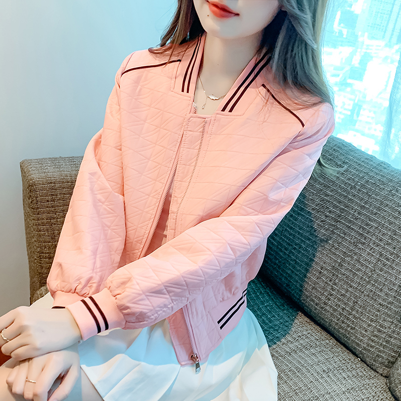 Quilted autumn baseball uniforms Casual jacket for women