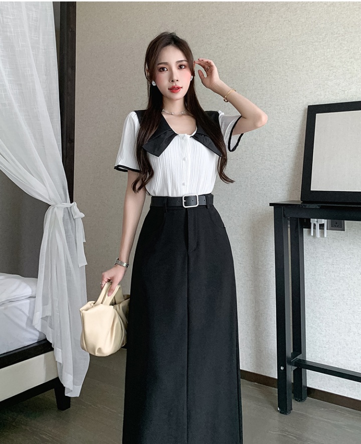 Package hip one step skirt high waist business suit