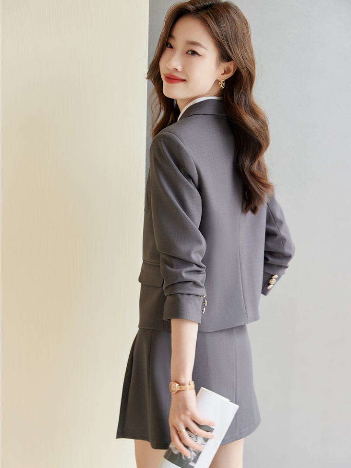 Fashion and elegant coat Casual uniform 2pcs set for women