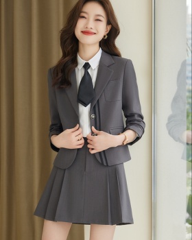 Fashion and elegant coat Casual uniform 2pcs set for women