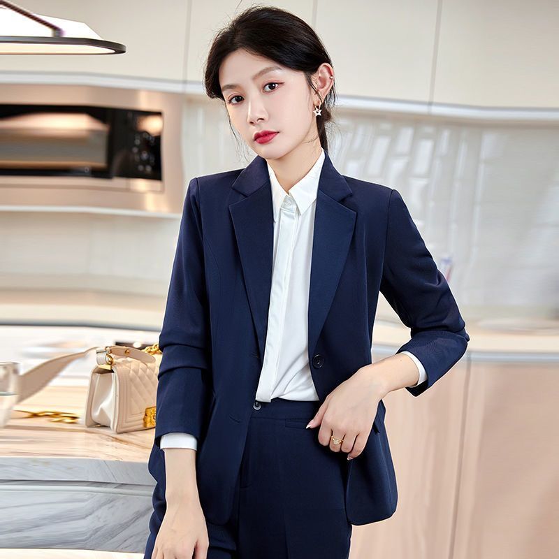 Spring and autumn coat work clothing 2pcs set for women
