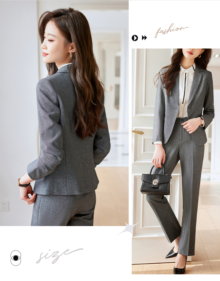 Overalls business suit temperament coat 2pcs set for women