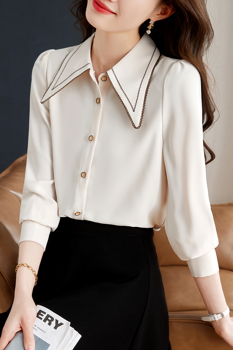 Western style autumn France style shirt for women