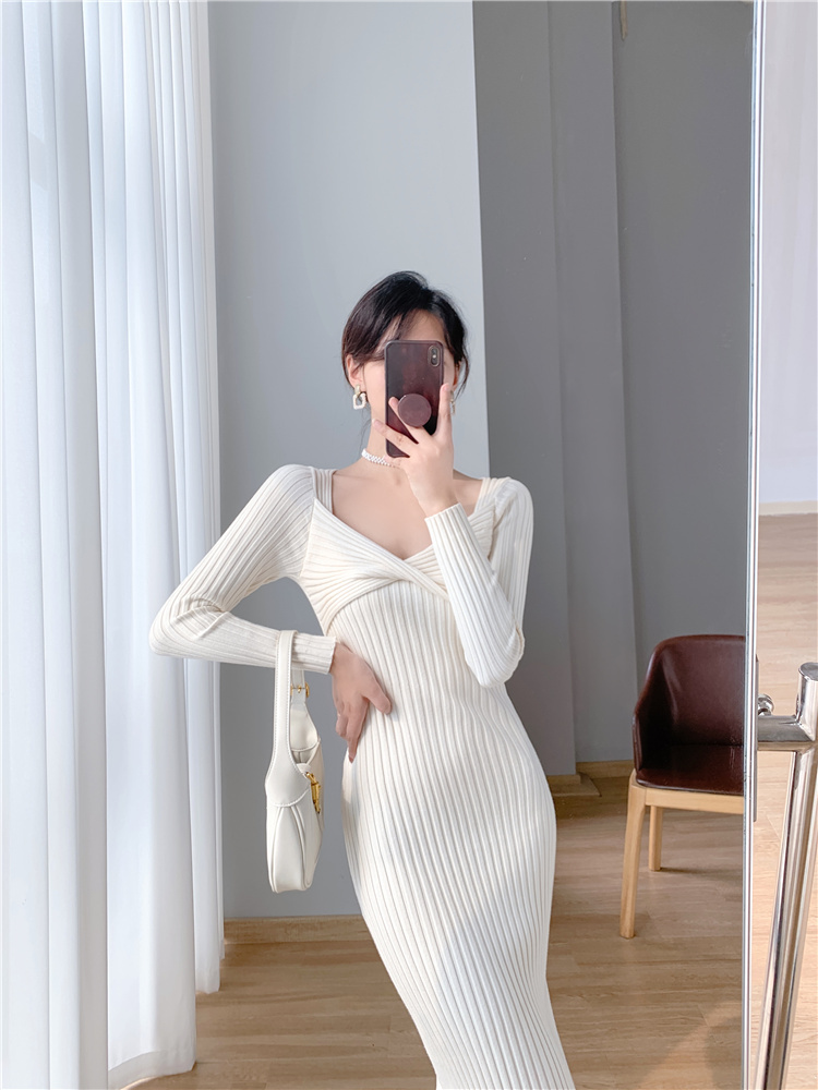 Bottoming sweater dress dress for women