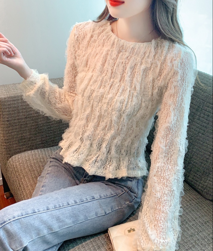 Pinched waist tops long sleeve shirt for women