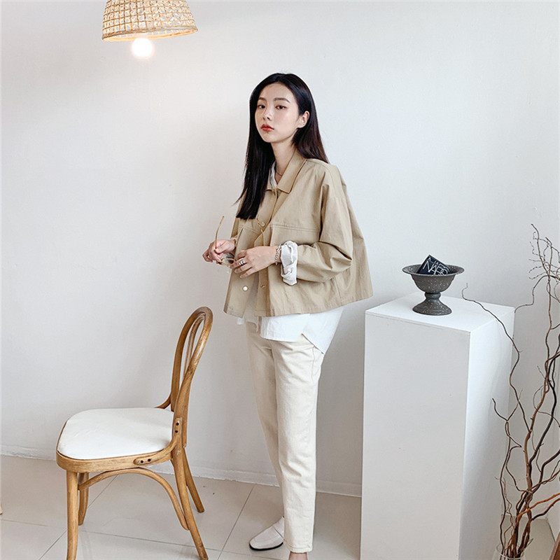 Casual work clothing Korean style tops for women