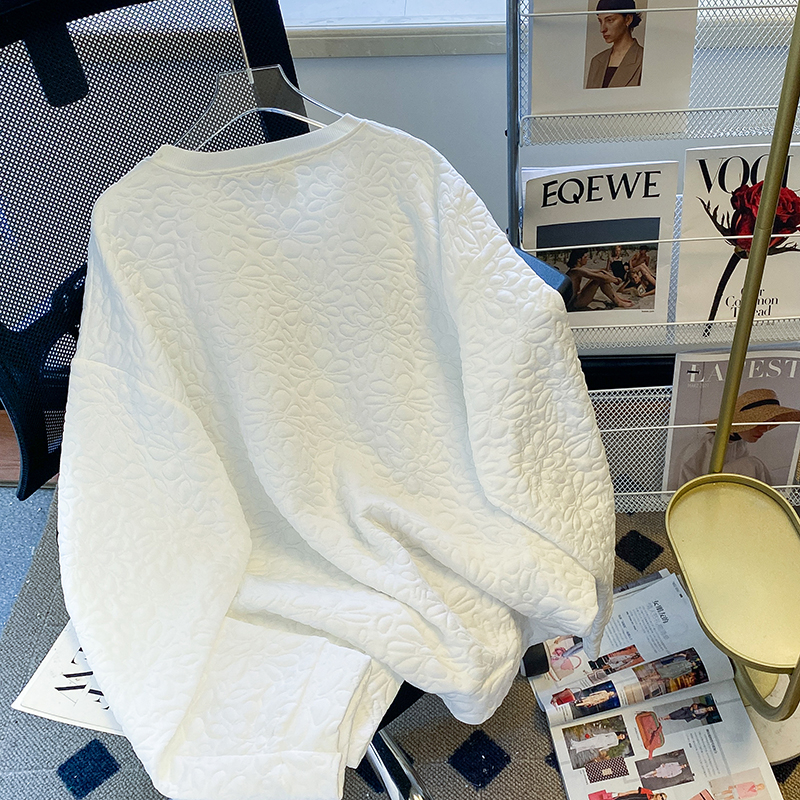 Pullover Korean style tops autumn clip cotton hoodie