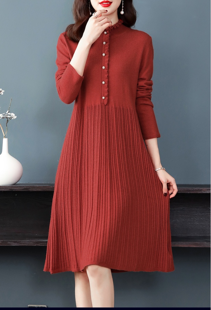 Loose sweater dress bottoming dress for women