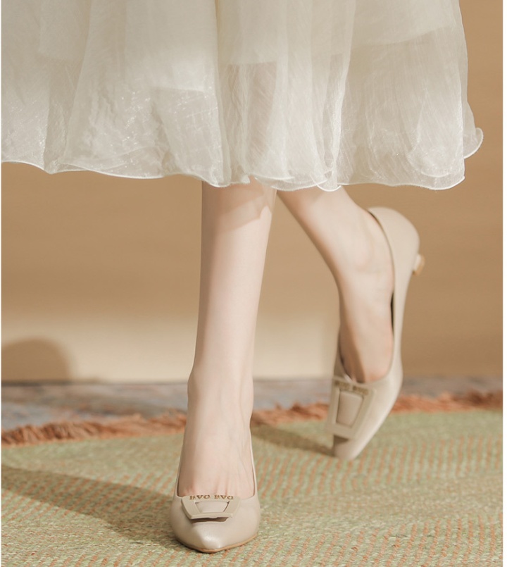 Low high-heeled shoes temperament shoes for women