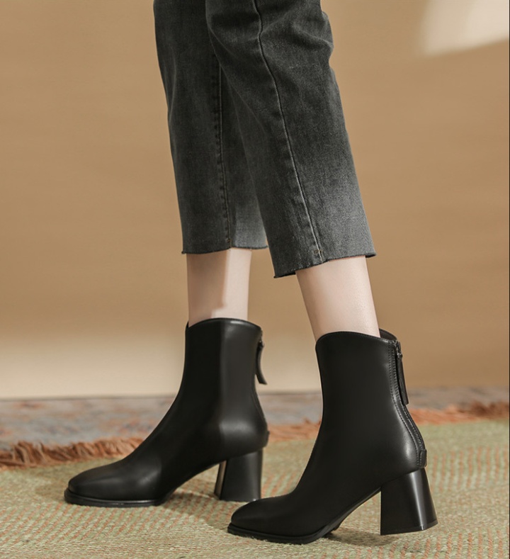 Spring and autumn short boots British style boots for women