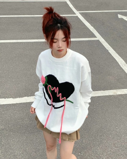 Japanese style lazy sweater loose coat for women