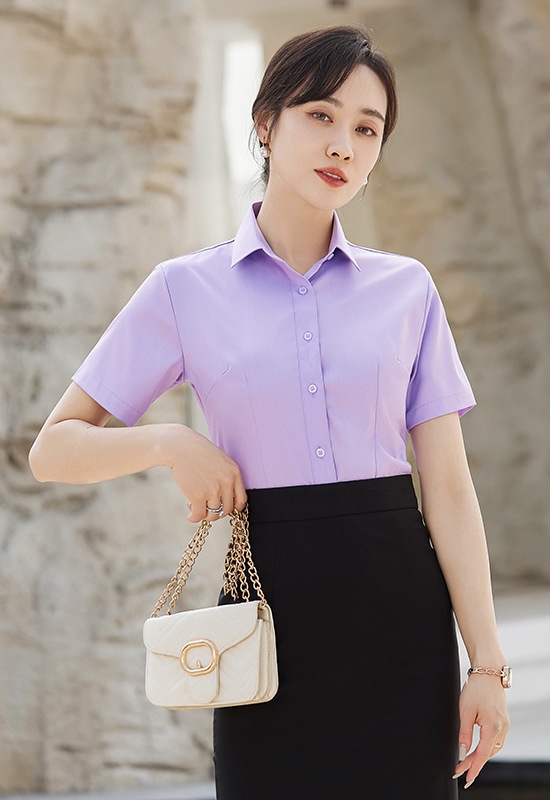Profession work clothing embroidery shirt for women