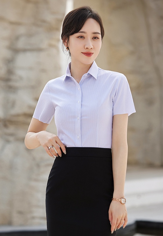 Profession work clothing embroidery shirt for women