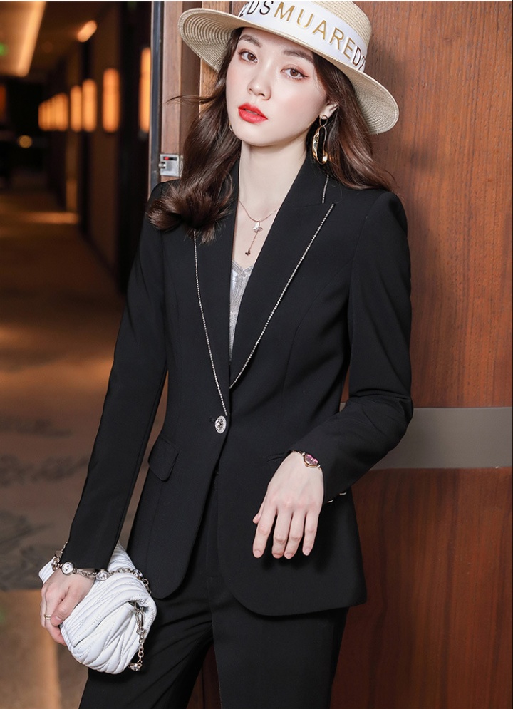 Spring and autumn coat business suit a set for women