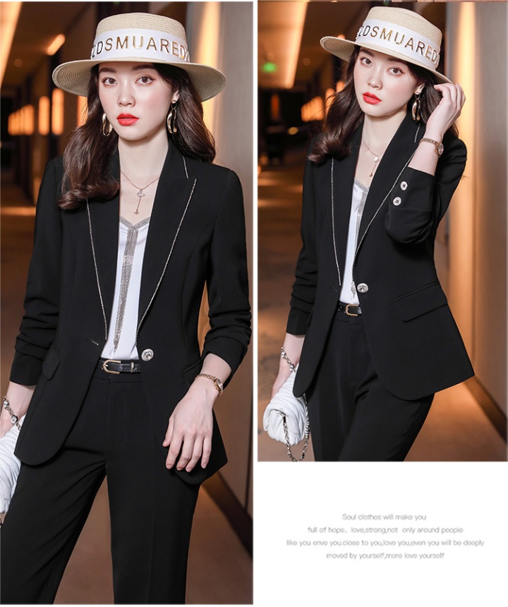 Spring and autumn coat business suit a set for women