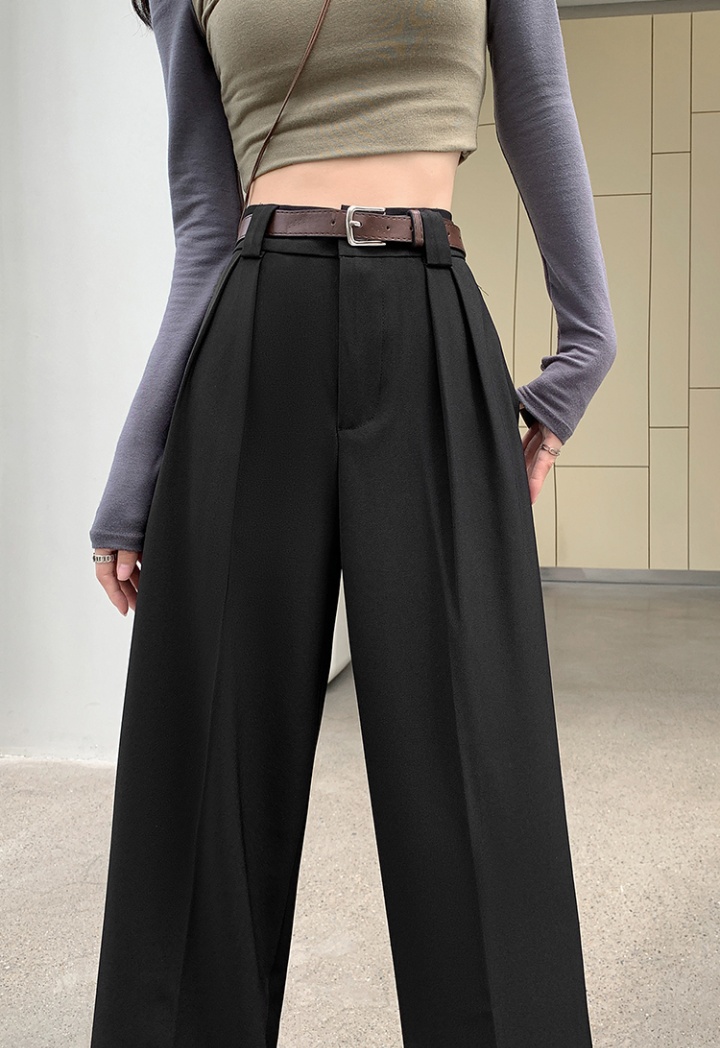 Mopping straight business suit drape wide leg pants