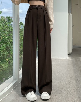 Mopping straight business suit drape wide leg pants
