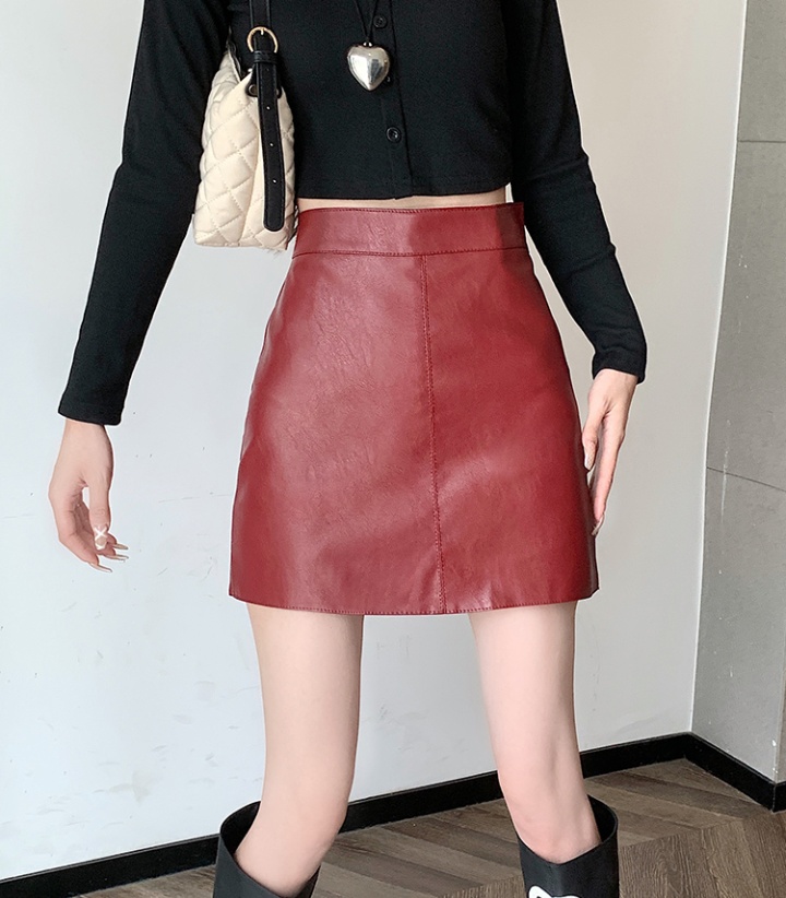 Black anti emptied skirt fold high waist short skirt