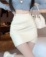 Slim leather skirt package hip short skirt for women